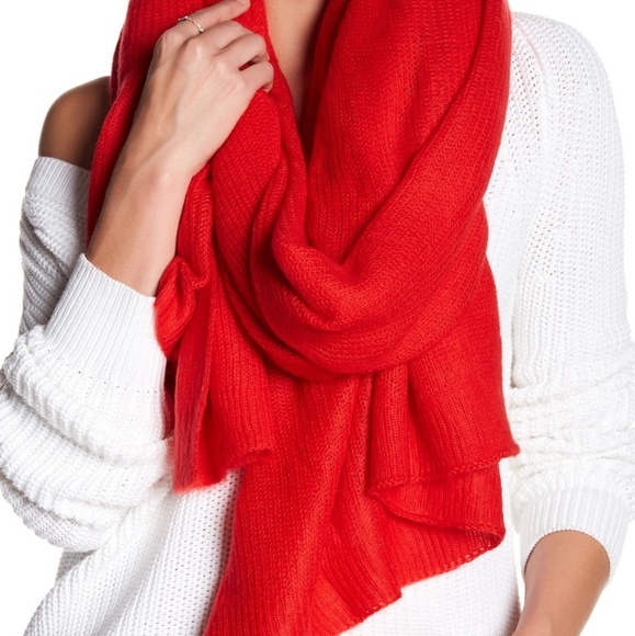 Free People Accessories - Free People Kennedy Waffl Knit SOFT Scarf NWT HP